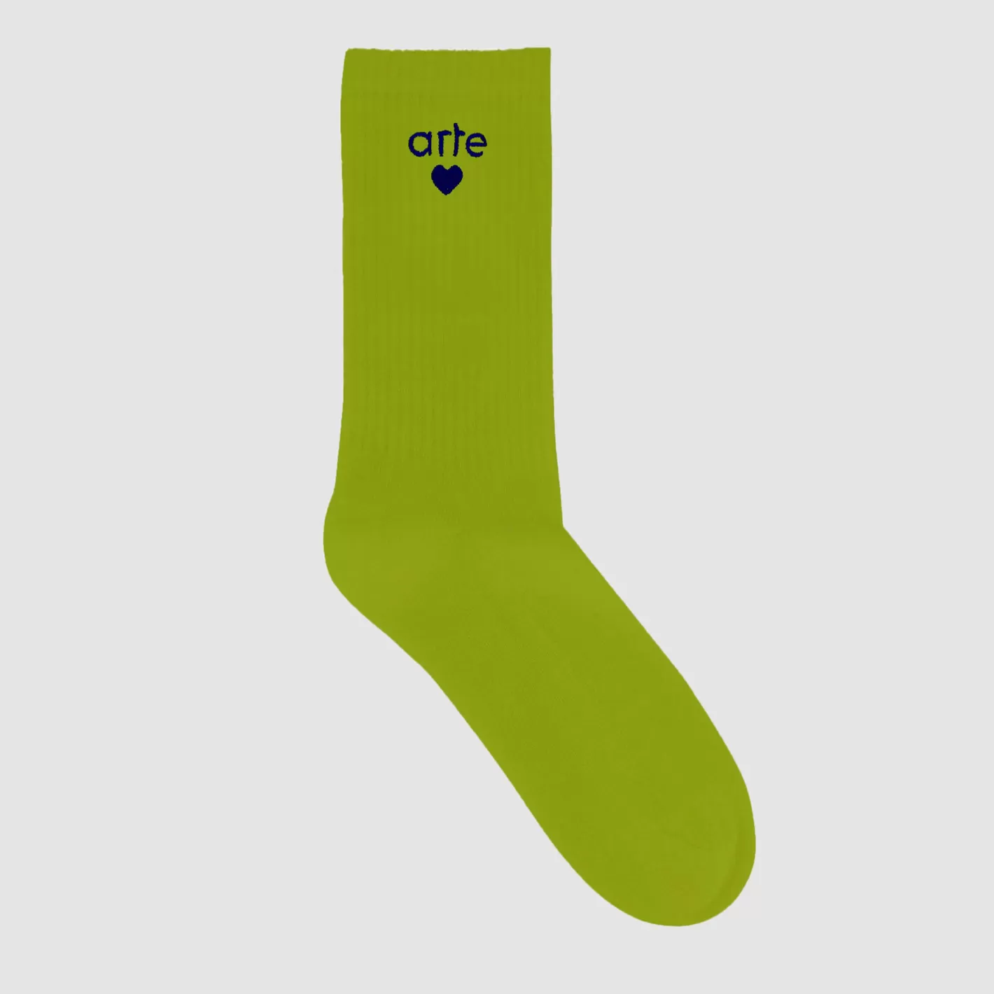 Hot Basic Arte Heart Socks - Light Green Accessories