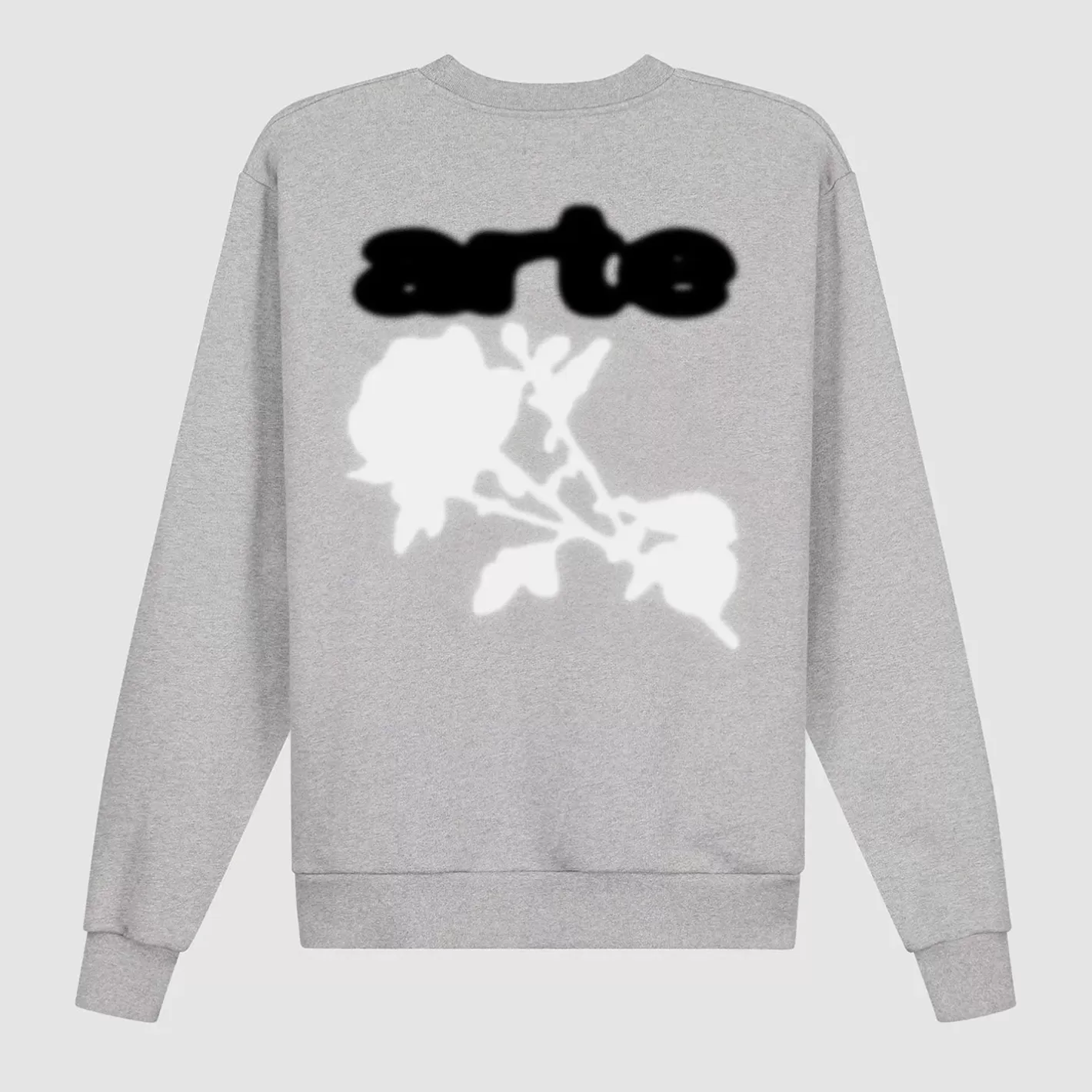 Cheap Blur Flower Crewneck - Sweaters