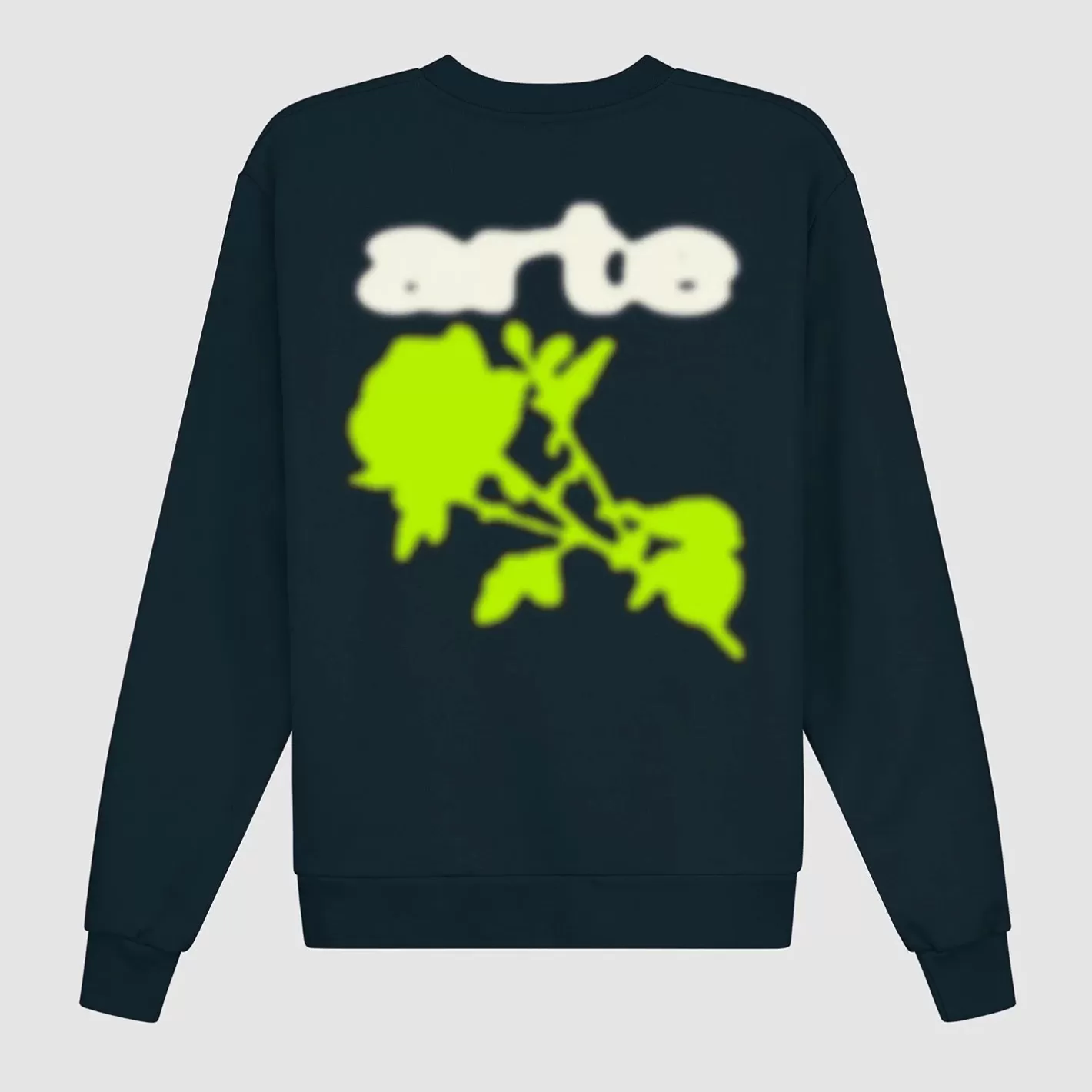 Sale Blur Flower Crewneck - Sweaters