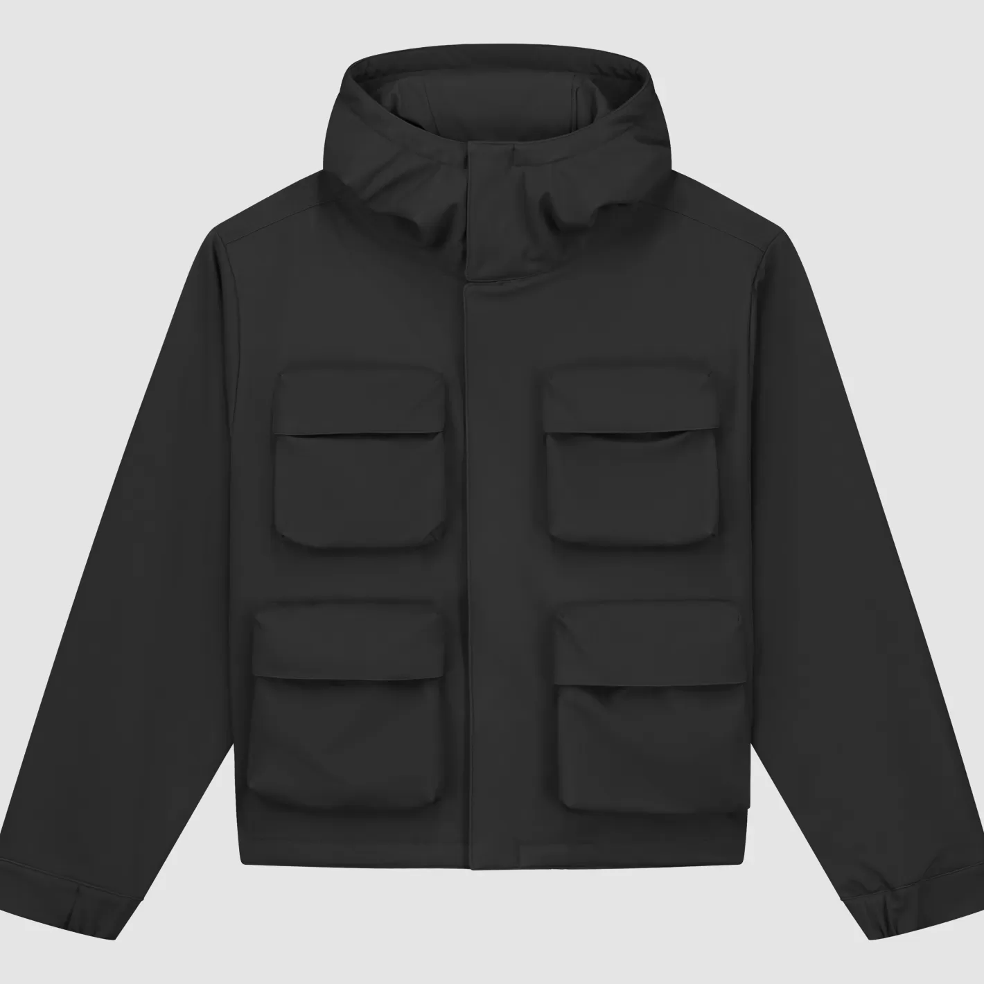 Outlet 3D Pockets Hooded Nylon Jacket - Co-ords | Jackets