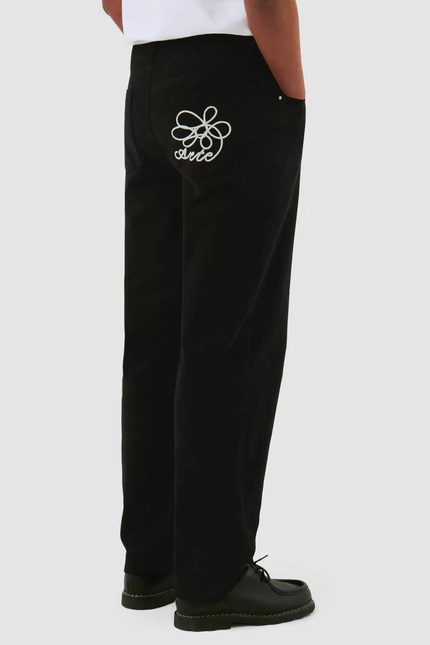 Cheap Embroidery Pocket Pants - Pants