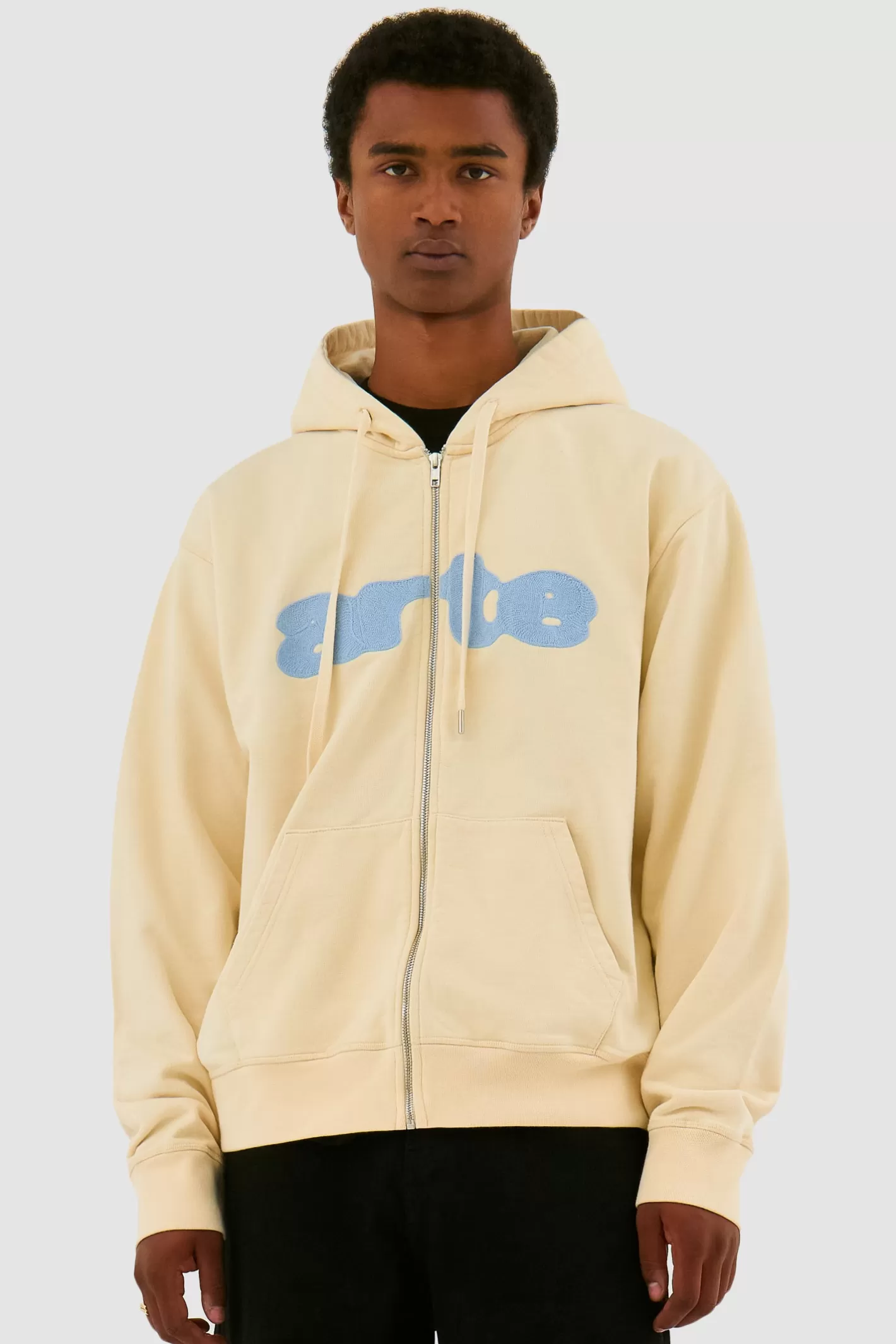 Cheap Embroidery Zip Hoodie - Hoodies