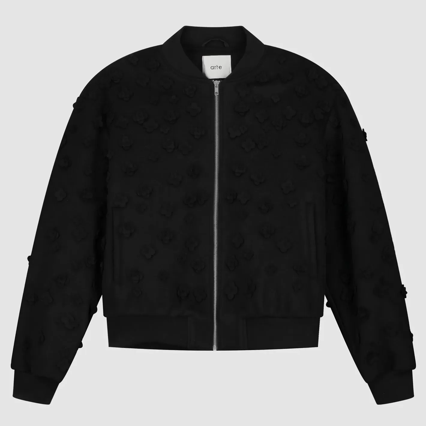 Clearance Flower Bomber Jacket - Jackets