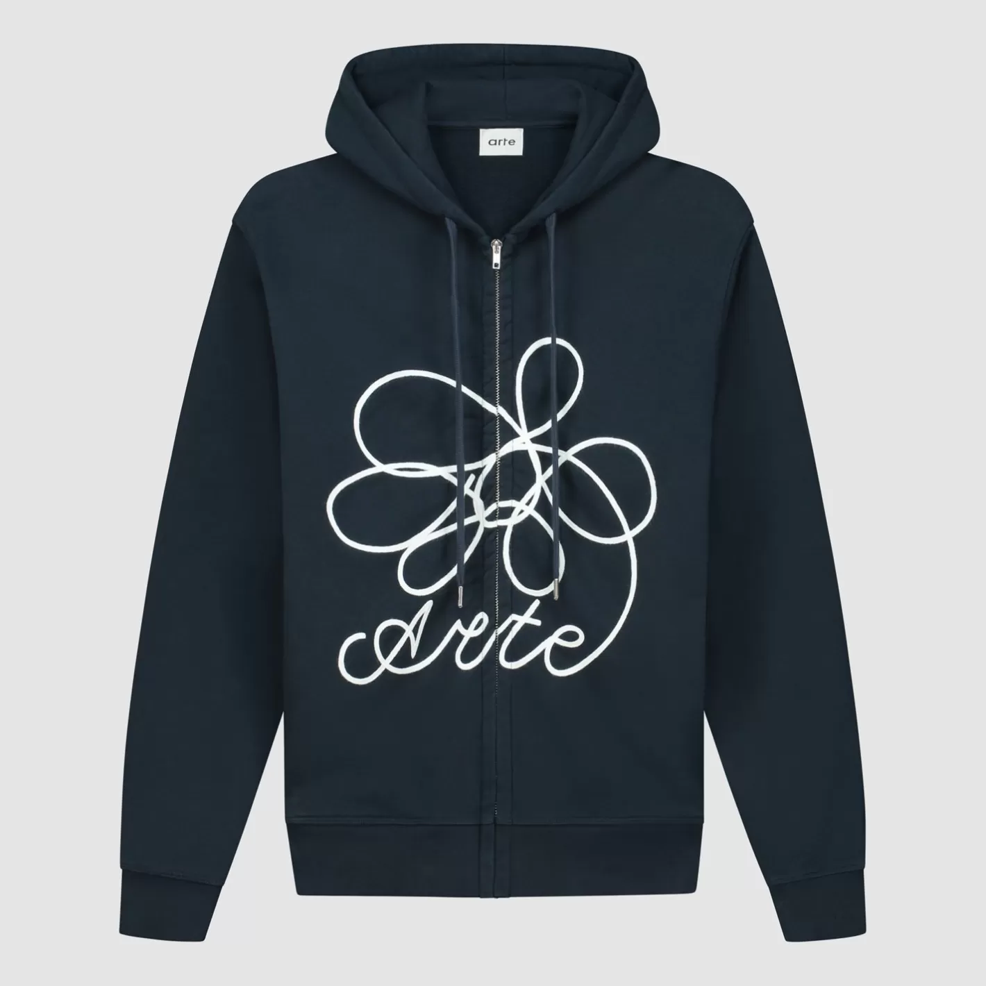 Cheap Flower Logo Zip Hoodie - Hoodies