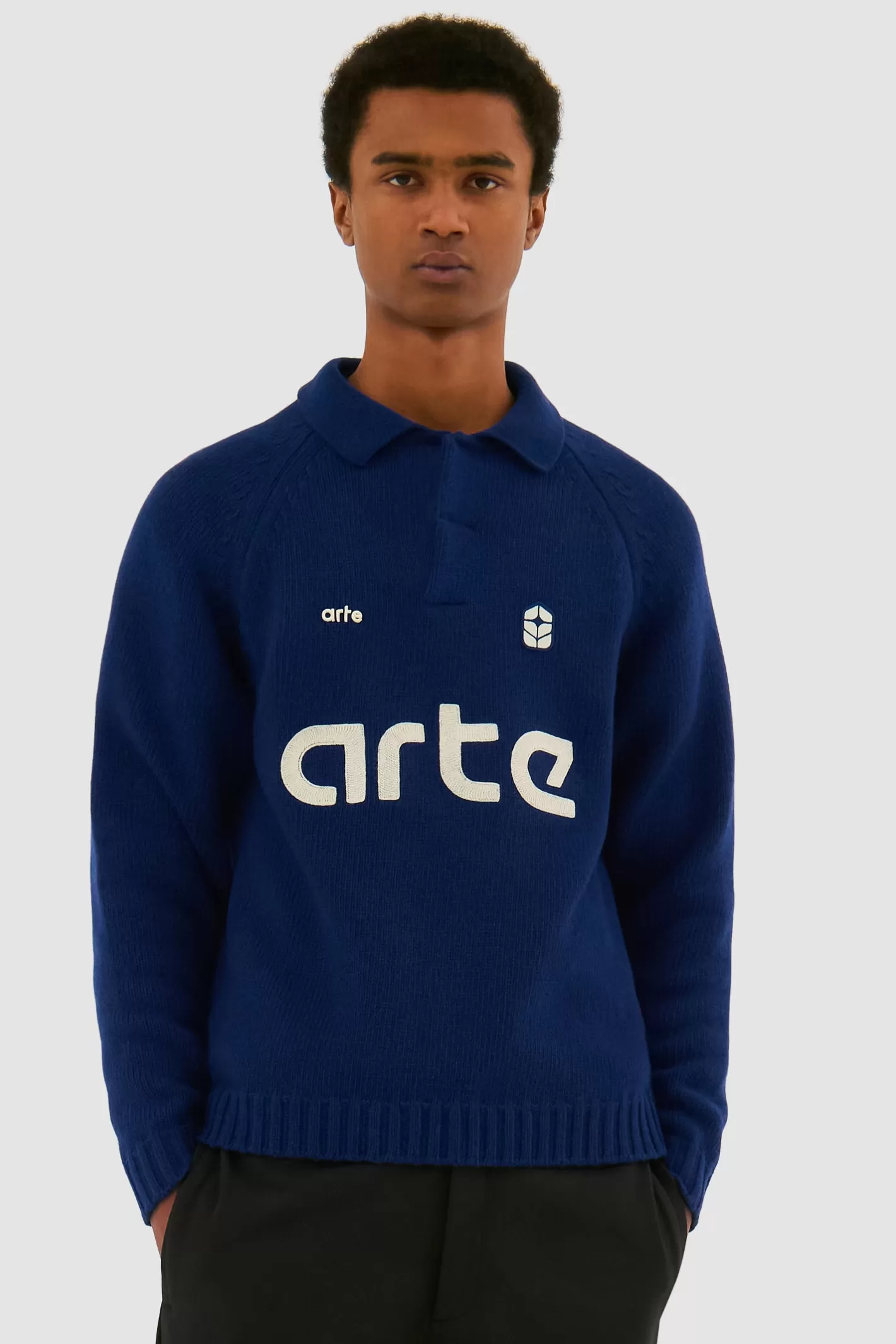 Fashion Football Knit - Navy Sweaters | Knitwear