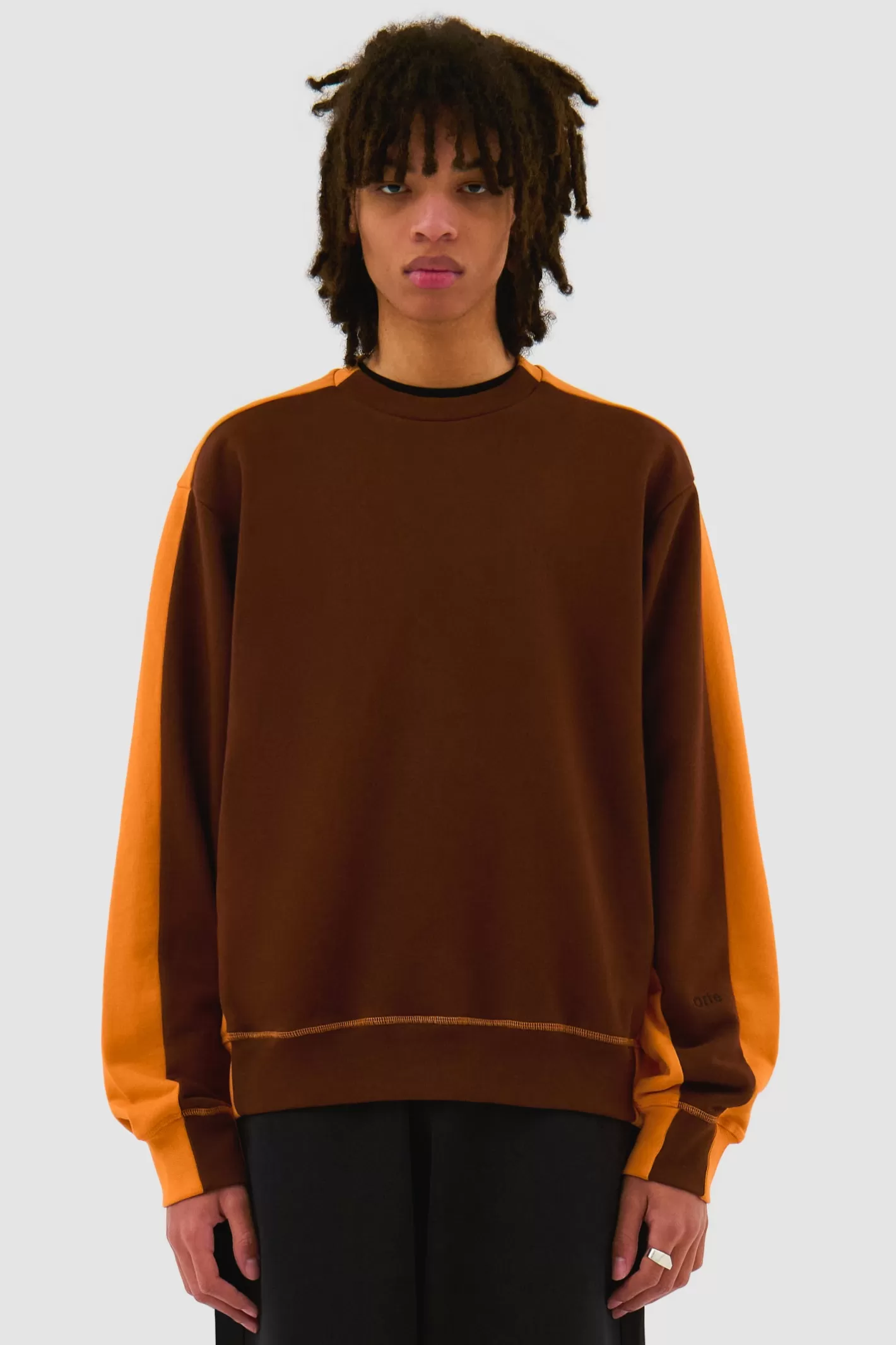 Outlet Two-tone crewneck - Sweaters